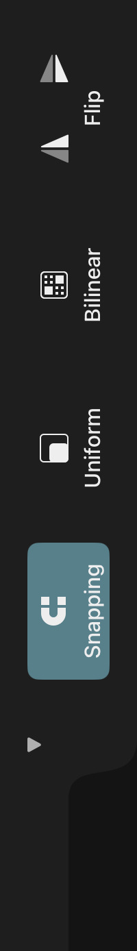 Transform tool options
